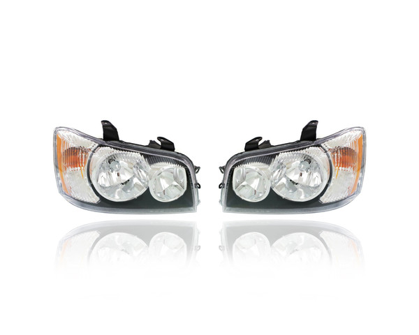 Headlight Assembly For TO2503141; TO2502141 01-03 Toyota Highlander - Pair Left and Right Set, NSF