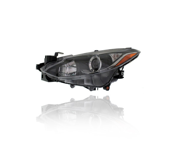 Headlight Assembly For BPW9510L0A 14-16 Mazda Mazda3 Hatchback, 14-16 Sedan - Halogen (Left Hand - Driver) CAPA