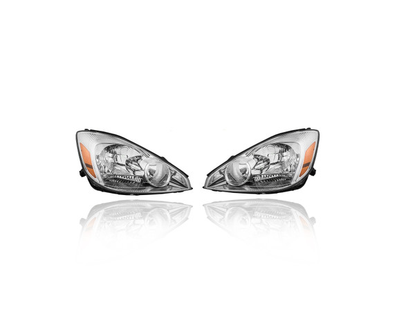 Headlight Assembly For 04-05 Toyota Sienna - Both Pair, Left Driver Right Passenger (Without HID) - 81110AE010, 81150AE010