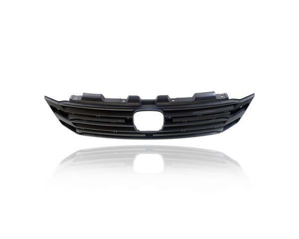 Grille - Compatible/Replacement for '16-18 Honda Pilot LX/EX/EXL - Main Upper, Textured Black, With Emblem Provision - 71121TG7A01