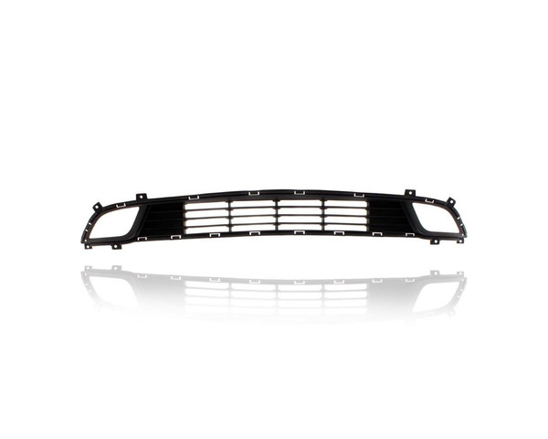Grille - Compatible/Replacement for '17-18 Kia Forte Sedan - Front Bumper Lower, Black With Sensor Hole - 86522B0000
