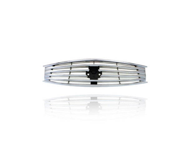 Grille - Compatible/Replacement for '08-13 Infiniti G37 Coupe, 09-13 Convertible, 14-15 Q60 (Exclude Sport Package) - Upper Main, Chrome, With Emblem Provision - 62070JL00B