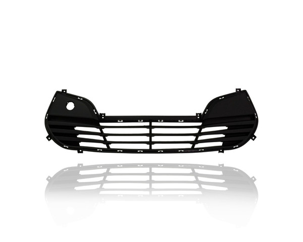 Grille - Compatible/Replacement for '12-17 Hyundai Veloster Base/Value/1.6L - Front Bumper Lower, Black Trim Textured - 865602V000
