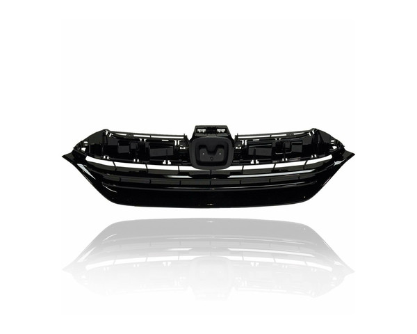 Grille - Compatible/Replacement for '17-19 Honda CR-V LX - Main Upper, Black Frame Bar Insert, With Emblem Provision - 71121TLAA00