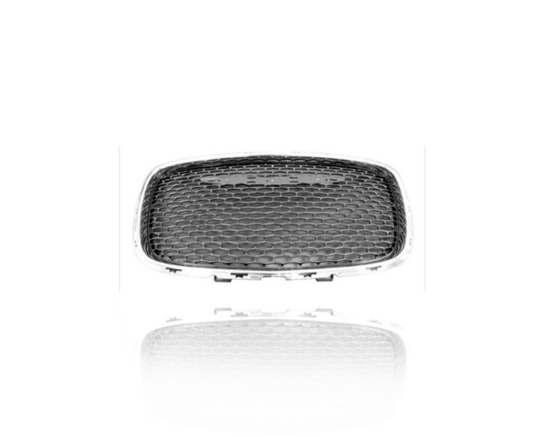 Grille - Compatible/Replacement for '15-22 Chrysler 300 Sedan - Chrome Accent Frame, Dark Gray, With Emblem Provision - 5SW16LAUAE