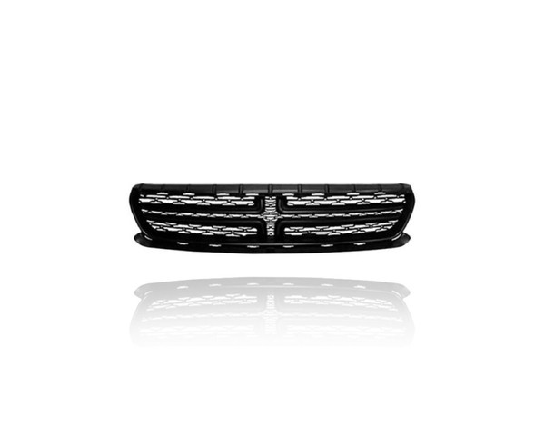 Grille - Compatible/Replacement for '15-17 Dodge Charger RT Road - Main Upper Black Frame Crosshair Insert - 5RL71RXFAB CAPA