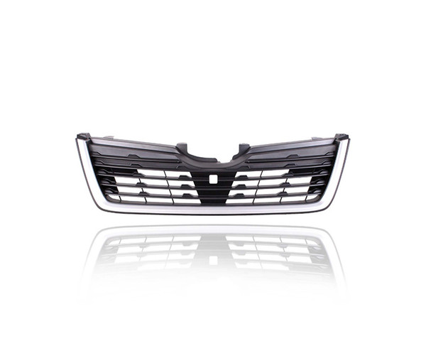 Grille - Compatible/Replacement for '19-21 Subaru Forester Base - Lower Section, Silver Frame Black Insert - 91121SJ100