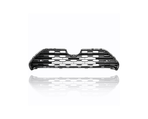 Grille - Compatible/Replacement for '19-23 Toyota RAV4/Hybrid Limited - Gray Silver With Sensor Hole, Without Camera Hole - 531120R150