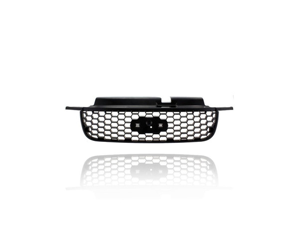 Grille - Compatible/Replacement for '05-07 Ford Escape - Black, With Emblem Provision - 5L8Z8200AAB