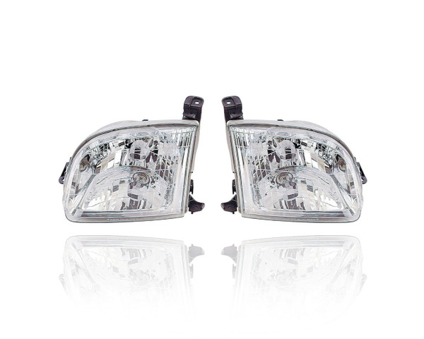 Headlight Assembly For 00-04 Toyota Tundra (Exclude Double Cab) - Left Driver + Right Passenger, Set Pair - 811100C010, 811500C010