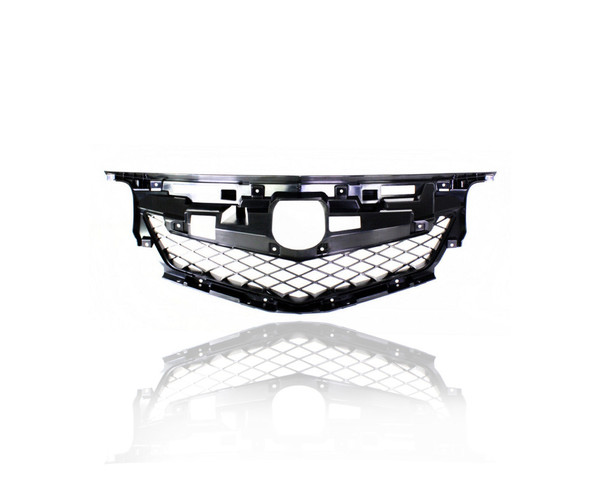 Grille - Compatible/Replacement for '09-11 Acura TL - Main Black Frame, With Emblem Provision - 75101TK4A01ZA