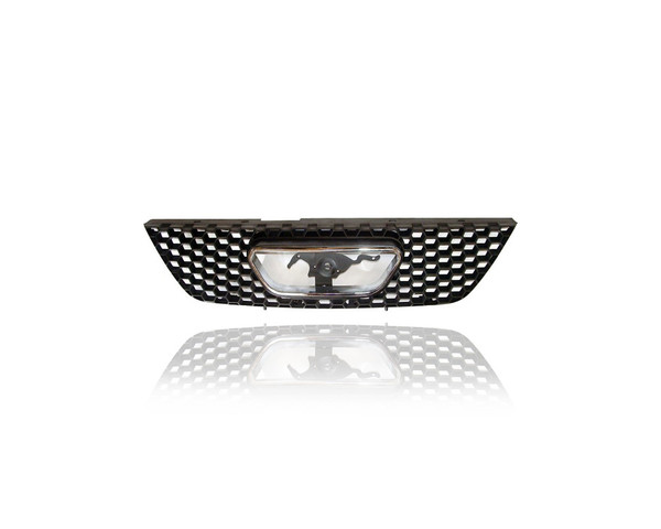 Grille - Compatible/Replacement for '99-04 Ford Mustang - Chrome Frame, Black Insert, With Emblem Provision - XR3Z8200AA