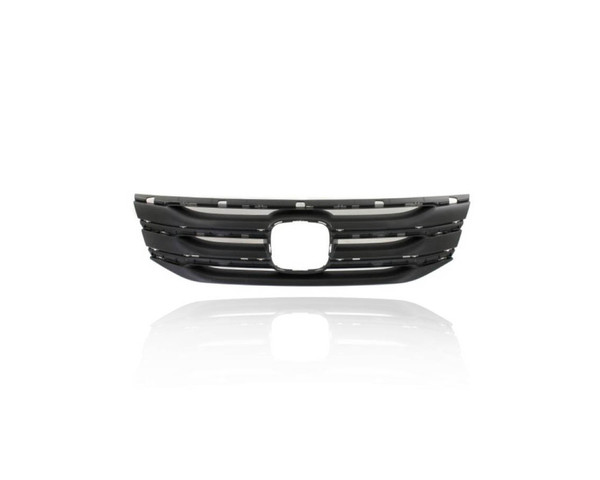 Grille - Compatible/Replacement for '11-13 Honda Odyssey - Main Upper Outer Shell Panel, Black, With Emblem Provision - 75102TK8A01