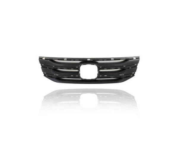 Grille - Compatible/Replacement for '11-13 Honda Odyssey - Main Upper Outer Shell Panel, Black, With Emblem Provision - 75102TK8A01 CAPA