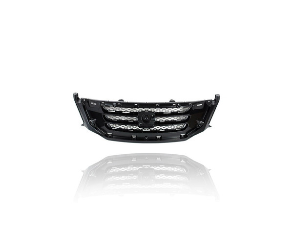 Grille - Compatible/Replacement for '08-10 Honda Odyssey - Main Upper Frame, Black, With Emblem Provision - 71121SHJA02 CAPA