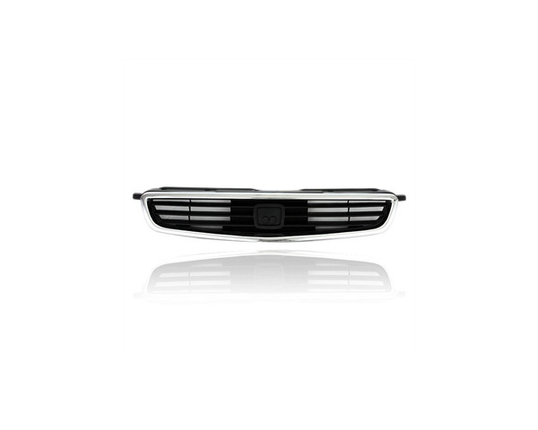 Grille - Compatible/Replacement for '96-98 Honda Civic Sedan DX/VP/EX/LX/GX - With Chrome Molding, With Emblem Provision - 71121S04000