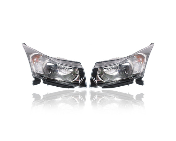 Headlight Assembly For 95291964; 95291963 12-15 Chevrolet Cruze ('12-2nd Design), 16-16 Cruze Limited - Pair Left Driver + Right Passenger Set