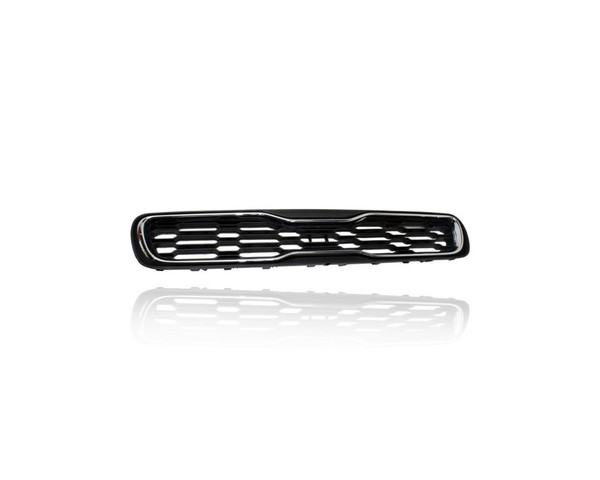 Grille - Compatible/Replacement for '12-13 Kia Soul Base/Plus/Exclaim - Main Upper, Chrome Frame Black Insert - 863502K500