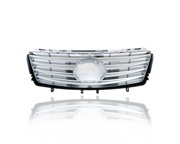 Grille - Compatible/Replacement for '10-12 Lexus ES350 - Main Upper Black Frame, Silver Insert With Sensor Hole, With Emblem Provision - 5311233090 CAPA