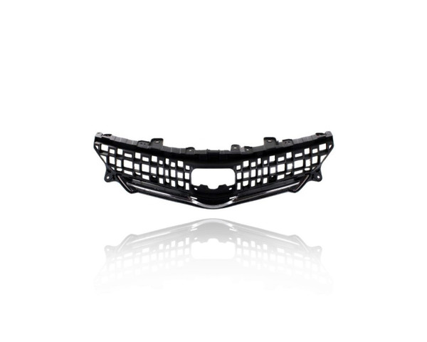 Grille - Compatible/Replacement for '12-14 Toyota Prius V - Dark Gray With Chrome Molding, With Emblem Provision - 5310147010