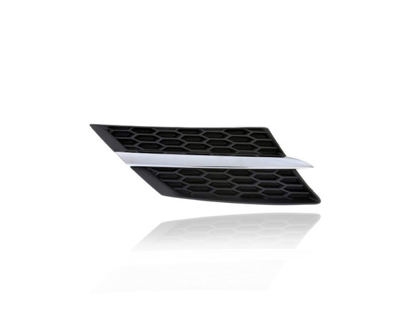 Grille - Compatible/Replacement for '13-15 Toyota RAV4 - Main Upper, Black Chrome, Right Hand - Passenger - 531050R010 CAPA