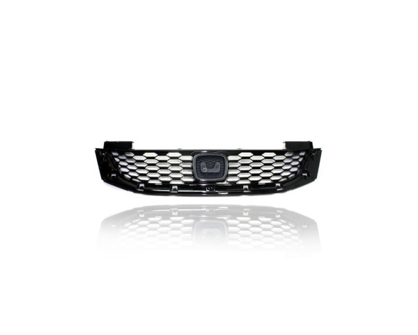 Grille - Compatible/Replacement for '13-15 Honda Accord Coupe - Black, With Emblem Provision - 71121T3LA01 CAPA