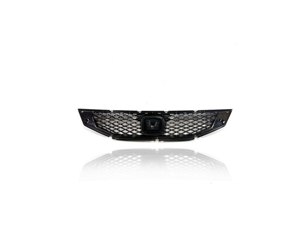 Grille - Compatible/Replacement for '08-10 Honda Accord Coupe - Black, With Emblem Provision - 71121TE0A01