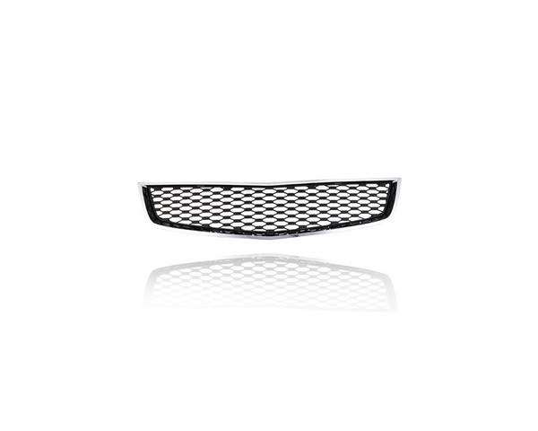 Grille - Compatible/Replacement for '10-15 Chevrolet Equinox - Front Bumper Lower, Chrome Frame Black Honeycomb Mesh - 25798747