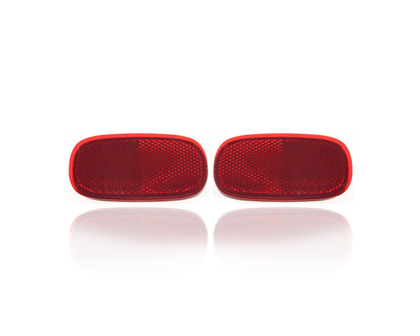 Bumper Reflector - Compatible/Replacement for '96-05 Toyota RAV4, 11-14 Matrix - Rear Side Marker - Pair, Left Driver + Right Passenger Set - 8191042010