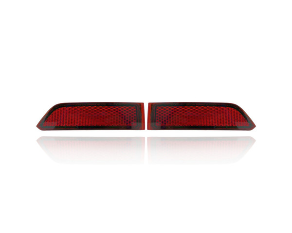 Bumper Reflector - Compatible/Replacement for '22-22 Volkswagen VW Tiguan - Rear, Outer - Pair, Left Driver + Right Passenger Set - 5NA945104A, 5NA945103A