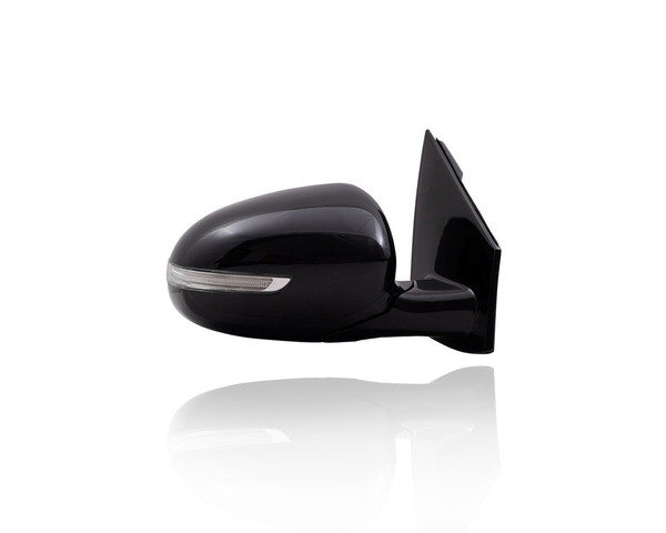 Door Mirror - Compatible/Replacement for '17-19 Kia Sportage EX/SX Turbo - Power-Folding, Heated With Signal Lamp/Blind Spot, Unpainted - Right Hand - Passenger - 87620D9130