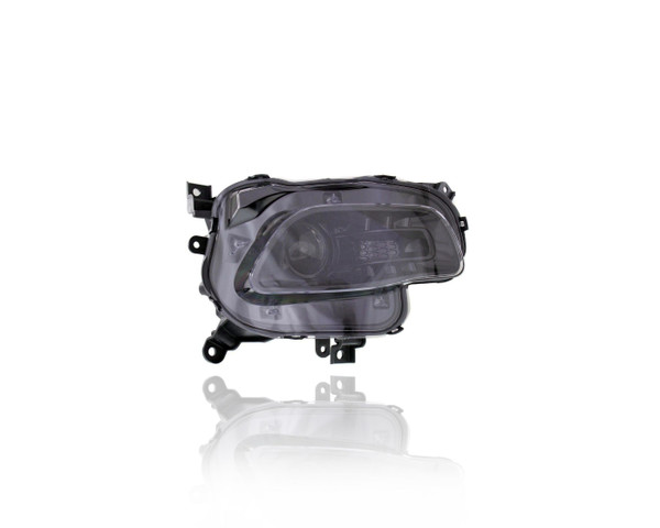Headlight Assembly For 68102846AE 14-16 Jeep Cherokee - Halogen With Black Trim Type 1, Right Hand - Passenger, NSF