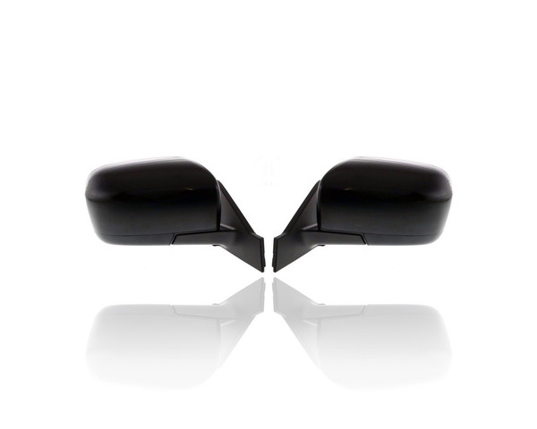 Door Mirror - Compatible/Replacement for '06-10 Mazda Mazda5 Grand Touring - Powered, Heated, Unpainted - Pair, Left Driver + Right Passenger Set - CC4569120DPZ, CC4569180EPZ