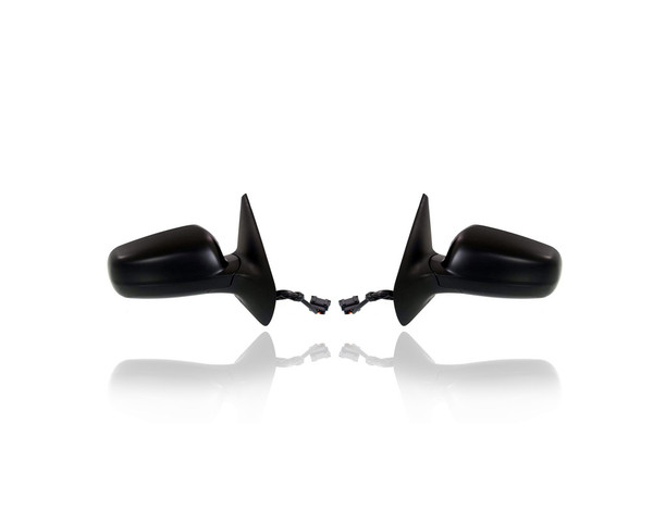 Door Mirror - Compatible/Replacement for '99-07 Volkswagen VW Golf/GTI, 99-05 Jetta Sedan - Powered, Heated With Clear Glass, Without Memory, Unpainted - Pair, Set - 1J1857508K01C, 1J1857507D01C