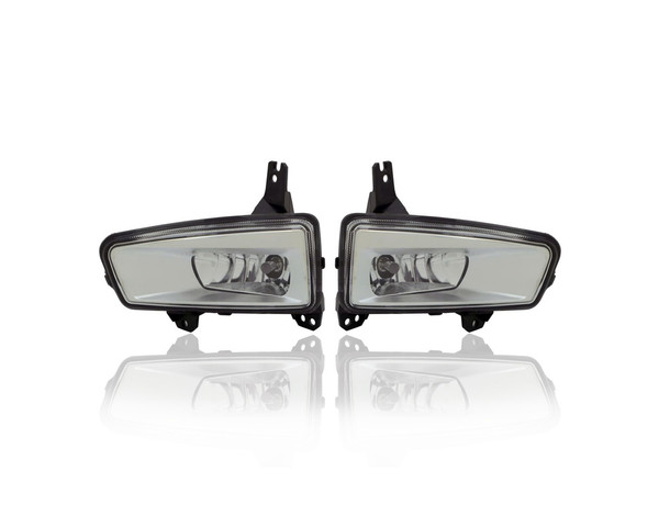 Fog Light Assembly - Compatible/Replacement for '19-20 Ford Fusion/Hybrid - Halogen - Pair, Left Driver + Right Passenger Set - KS7Z15200A, KS7Z15201A - CAPA