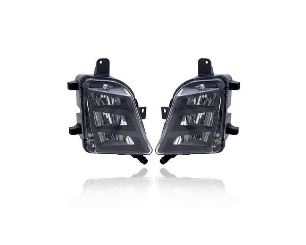 Fog Light Assembly - Compatible/Replacement for '15-17 Volkswagen VW Golf/GTI - LED - Pair, Left Driver + Right Passenger Set - 5GM941700A, 5GM941699A - CAPA