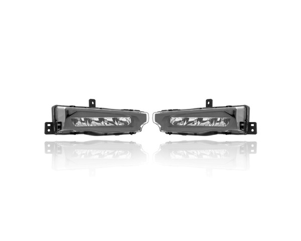 Fog Light Assembly - Compatible/Replacement for '20-21 BMW X3/X4 - LED - Pair, Left Driver + Right Passenger Set - 63179492772, 63179492771 - CAPA