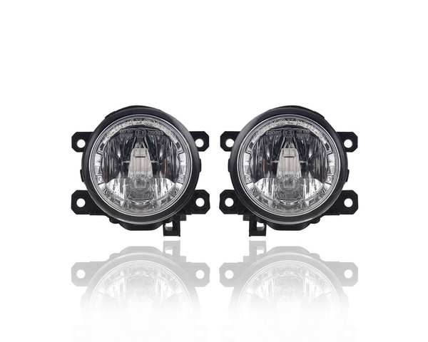 Fog Light Assembly - Compatible/Replacement for '11-17 Nissan Leaf - Pair, Left Driver + Right Passenger Set - 261503NB1A