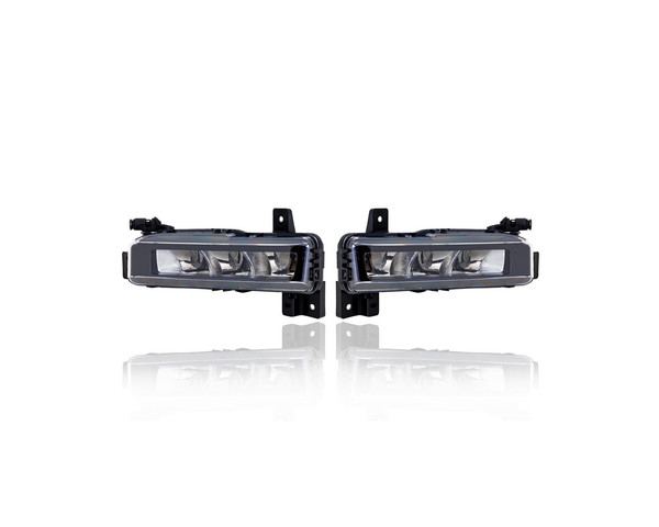 Fog Light Assembly - Compatible/Replacement for '19-22 BMW 330i/xDrive Luxury/Sport Sedan, 20-22 228i Gran Coupe Without M-Sport Package - Pair, Set - 63177433788, 63177433787