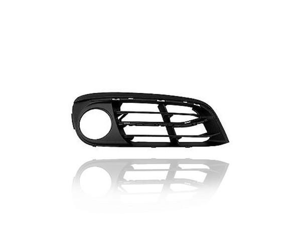 Fog Light Cover - Compatible/Replacement for '14-16 BMW 5-Series Sedan, 14-16 Hybrid Modern/Luxury Without M-Package - Front Bumper Grille, Textured Black - Right Hand - Passenger - 51117331732