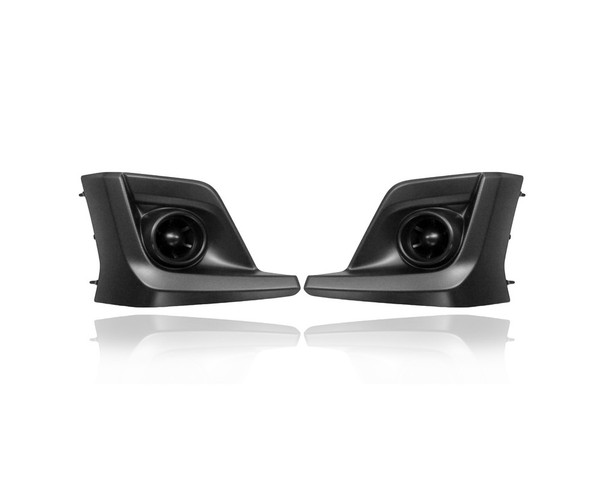 Fog Light Cover - Compatible/Replacement for '18-20 Subaru Crosstrek Base/Premium/Limited - Trim With Hole - Pair, Left Driver + Right Passenger Set - 57731FL081, 57731FL091