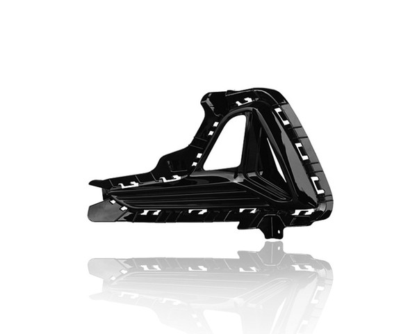 Fog Light Cover - Compatible/Replacement for '18-19 Hyundai Sonata SE/Eco (Models With Halogen Daytime Running Light) - Trim With Hole - Left Hand - Driver - 86521C1AA0 - CAPA