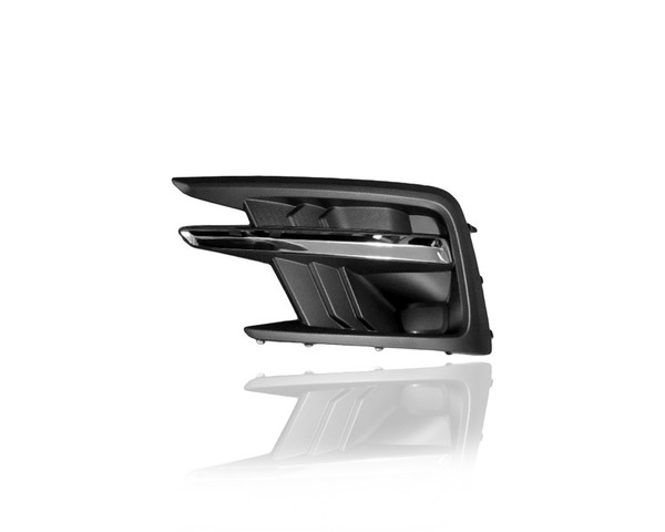 Fog Light Cover - Compatible/Replacement for '19-22 Subaru Ascent Base/Premium - Without Hole, Chrome Trim Black - Left Hand - Driver - 57731XC01A