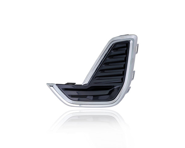 Fog Light Cover - Compatible/Replacement for '20-22 GMC Acadia - Chrome, Front Bumper Insert - Left Hand - Driver - 84927692