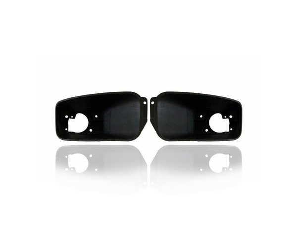 Fog Light Cover - Compatible/Replacement for '11-14 Chevrolet Silverado 2500/3500 - Pair, Left Driver + Right Passenger Set - 19370765, 25883360