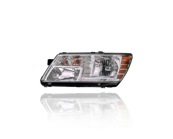 Headlight Assembly - Compatible/Replacement for '09-20 Dodge Journey - Halogen, Chrome Interior Bezel - Left Hand - Driver - 5116289AD - CAPA