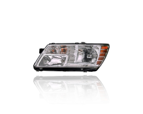 Headlight Assembly - Compatible/Replacement for '09-20 Dodge Journey - Halogen, Chrome Interior Bezel - Left Hand - Driver - 5116288AD