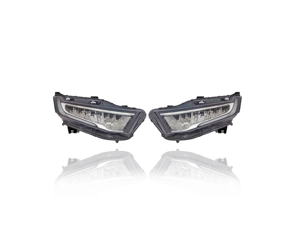 Headlight Assembly - Compatible/Replacement for '21-23 Honda Odyssey Elite/EX/EX-L/Touring - LED - Pair, Left Driver + Right Passenger Set - 33100THRA31, 33150THRA31