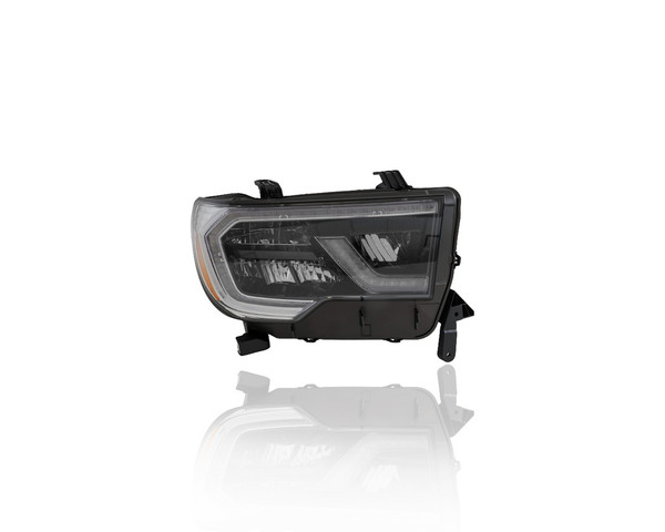 Headlight Assembly - Compatible/Replacement for '18-22 Toyota Sequoia Platinum - LED, Chrome - Right Hand - Passenger - 811100C190