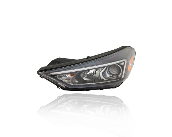 Headlight Assembly - Compatible/Replacement for '19-21 Hyundai Tucson Value/SEL - Halogen With LED Daytime Running Light - Left Hand - Driver - 92101D3650